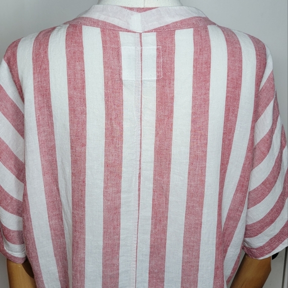Rails Seville Striped Tie-Front Cropped Button-Down Size Medium - Picture 10 of 12